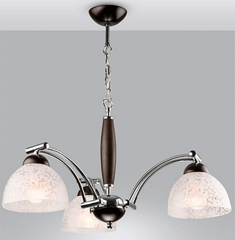 Люстра LAMKUR GRACJA LM-3.21/C Wenge на кухню, для спальні, для вітальні