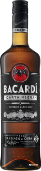 Ром Bacardi Carta Negra 4 роки витримки 0.5 л 40% (5010677033916)