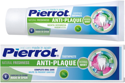 Зубная паста Pierrot с мятой и фтором 75 мл Ref. 53 (8411732105314)