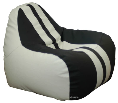 Кресло-Груша Примтекс Плюс Simba Sport H-2200/D-5 S White-Black (ordf)