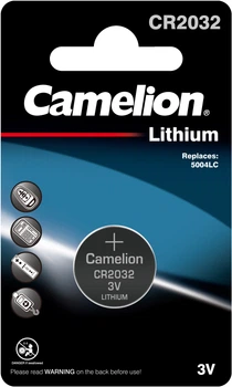Батарейка Camelion Lithium Button CR2032 1 шт (CR2032-BP1)