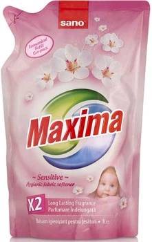 Обполіскувач для білизни Sano Maxima Sensitive 1 л змінна упаковка (7290010935437)