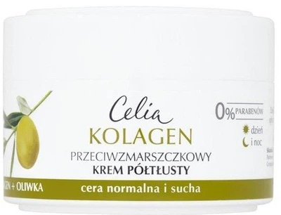 Krem do twarzy Celia Collagen przeciwzmarszczkowy do skóry normalnej i suchej 50 ml (5900525054029)