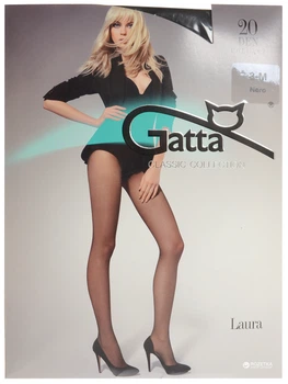 Колготы 20 Den женские Gatta Laura 4 р Черные (5900042048426)
