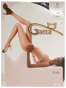 Колготы 8 Den женские Gatta Holly 4 р Nero (5900042059200)