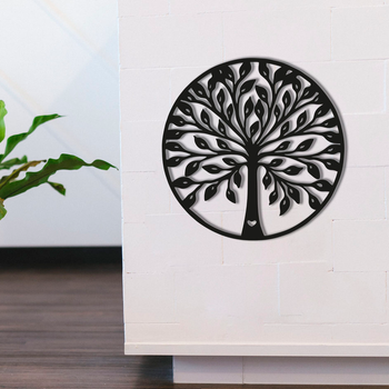 Об'ємна картина з дерева DecArt Round Tree 70х70 см