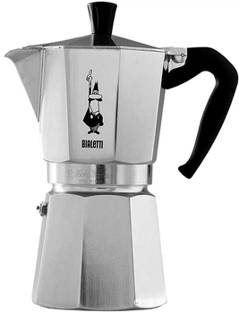 Кавоварка гейзерна Bialetti Moka Express на 9 чашок 420 мл срібляста (990001165) (955555911128880) - Уцінка