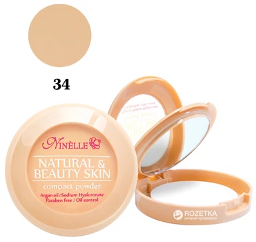 Компактная пудра Ninelle 8 г 34-Natural & Beauty Skin (8435328106363)