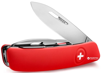 Швейцарский нож Swiza D04 Red (KNI.0040.1000)
