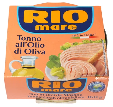 Тунець в оливковій олії Rio Mare 160 г (8004030044005)