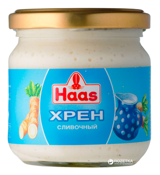 Хрін з вершками Haas 190 г (4001751064262)