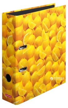 Папка-регистратор Herlitz maX.file World of Fruit Lemon А4 80 мм Разноцветная (10546901)