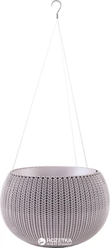 Горщик для рослин Keter Cozies М з ланцюжком Бузковий (7290106929890)