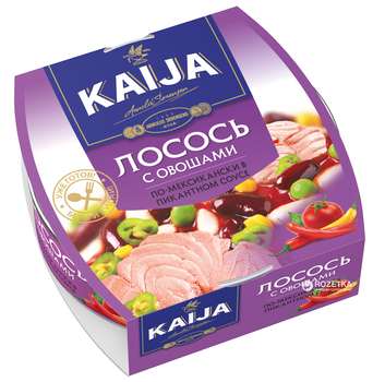 Лосось з овочами по-мексиканськи в пікантному соусі Kaija 220 г (4751007732994)
