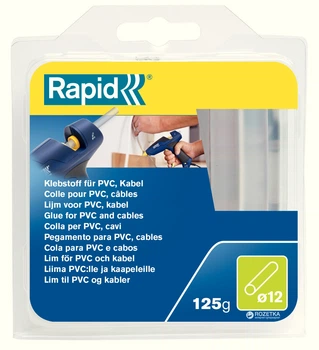 Клейові стрижні Rapid для ПВХ, пластику 12 х 94 мм 13 шт (40107359)