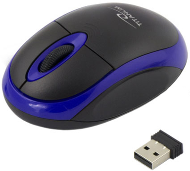 Миша Esperanza Titanum TM116B Wireless Black/Blue