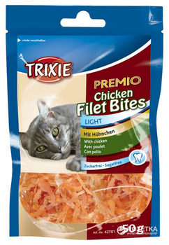 Лакомство для кошек Trixie 42701 Premio Chicken Filet Bites филе куриное сушеное 50 г (4011905427010)