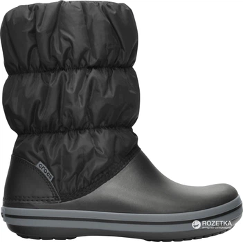 Жіночі дутики Crocs Jibbitz Winter Puff Boot 14614-070 36-37 (W6) 22 см Чорні (883503941120)