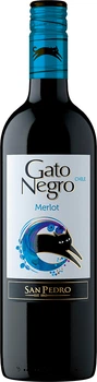 Вино Gato Negro Merlot червоне сухе 0.75 л (7804300120603)