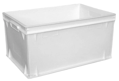 Пластиковый контейнер для продуктов Полимерцентр 600х400х300 мм Белый (ST6430-1.0.1)