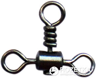 Вертлюг тройной MiniMax Cross-line rolling swivel №5 32 кг 10 шт. (YM-1024-5)