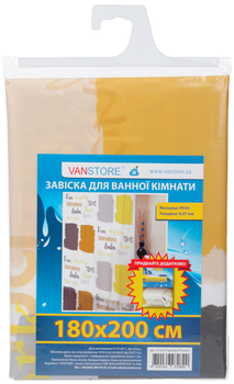 Шторка - фіранка для ванної Vanstore Spring flowers 61014 180х200