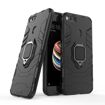 Чохол Iron Ring для Xiaomi Mi A1 / Mi 5X броньований Бампер Броня Black