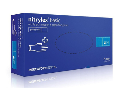 Перчатки Mercator Medical Nitrilex нитриловые L 200шт (AK0023)