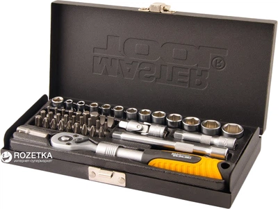Набор ключей и насадок торцевых Mastertool CrV 1/4” 45 предметов (78-2045)