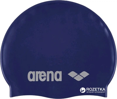 Шапочка для плавания Arena Classic Silicone 91662-71 Dark Blue (3468333887427)