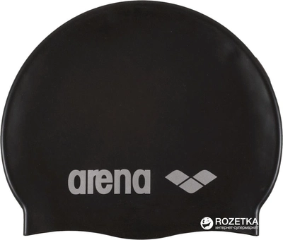 Шапочка для плавания Arena Classic Silicone 91662-55 Black (3468333887410)