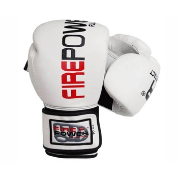 Боксерские перчатки FirePower FPBG2 (14oz) Белые