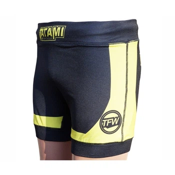 Шорти компресійні Tatami Fihtwear Flex Vale Tudo (S) Чорні з жовтим