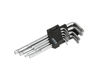 Набор торцевых ключей TORX удлиненных 9шт CRV T10-T50 56-398