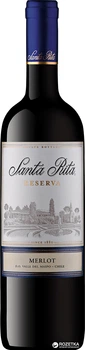 Вино Santa Rita Reserva Merlot червоне сухе 0.75 л 13.5% (7804330211203)
