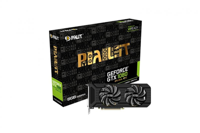 Видеокарта GF GTX 1080 8Gb GDDR5X Dual OC Palit (NEB1080U15P2-1045D)