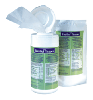 Бациллол салфетки (Bode Chemie Bacillol Tissues) - дезинфицирующие салфетки, 100 шт