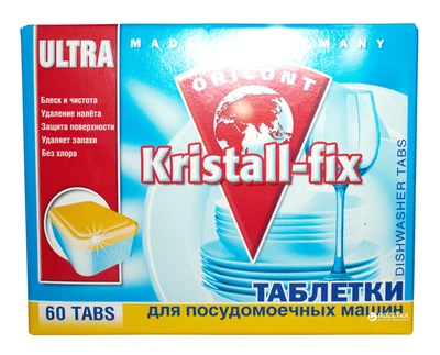 Таблетки для миття посуду в посудомийній машині Kraft Zwerg Kristall-fix 60 шт (4043375401399)