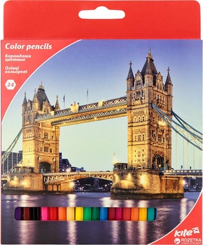 Карандаши цветные Kite Города 24 цвета (K17-055-2)