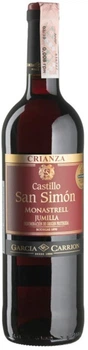 Вино J.Garcia Carrion Castillo San Simon Crianza червоне сухе 0.75 л (8410261191300)