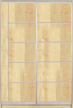 Шкаф купе Luxe Studio Стандарт-2 ДСП-6 1000x2200x450 двухдверный (85658)