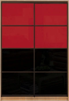 Шкаф купе Luxe Studio Стандарт-1 Цветной комбинированный фасад-15 1000x2400x450 двухдверный (19274)