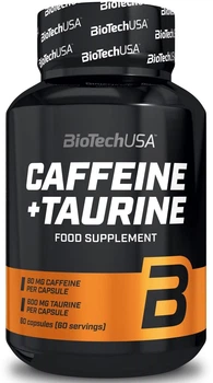 Передтренувальний комплекс Biotech Caffeine+Taurine 60 капсул (5999076234196)