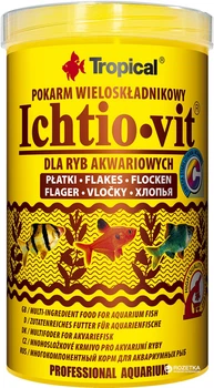 Корм ​​Tropical Ichtio-vit для акваріумних риб у пластівцях 1 л (5900469770061)