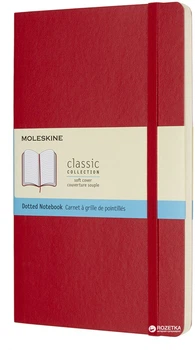 Записная книга Moleskine Classic 13 х 21 см 192 страницы в точку Красная Мягкая обложка (8055002854665)