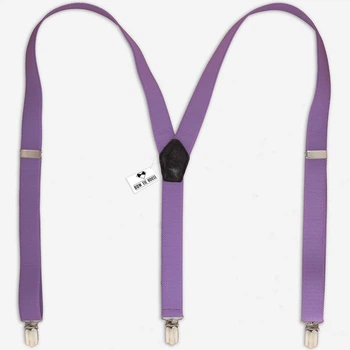 Подтяжки Bow Tie House лиловые 2,5 см 07505