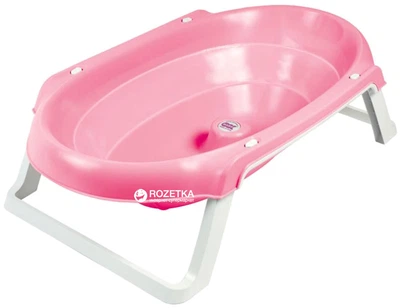 Дитяча анатомічна ванночка Ok Baby Onda Slim Рожева (38955440)