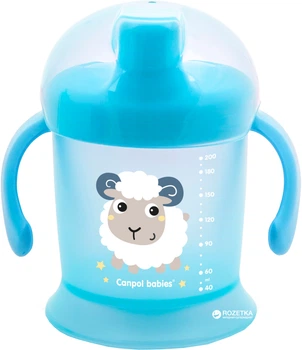 Кружка-непроливайка Canpol Babies Bunny&Company 200 мл Голубая (31/300 Голубой)