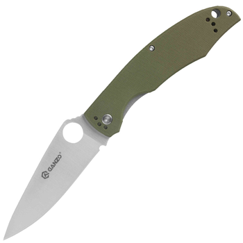 Нож складной Ganzo G732 (длина: 215мм, лезвие: 95мм, сатин), зеленый