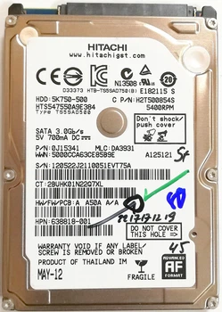 Жесткий диск для ноутбука Hitachi Travelstar 500GB 2.5" 8MB 5400rpm 3Gb/s (HTS547550A9E384) SATAII Б/У